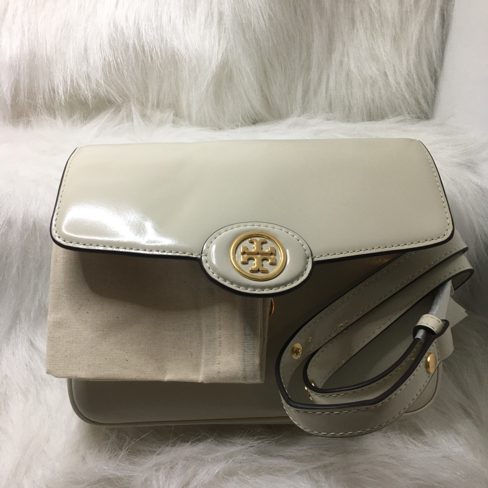 ROBINSON SPAZZOLATO CONVERTIBLE SHOULDER BAG Shea Butter Minimal Crinkling